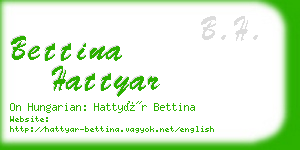 bettina hattyar business card